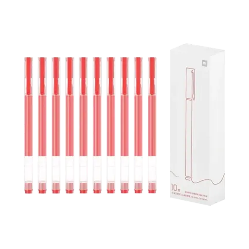 [6941812792308] Xiaomi Gel Pen Ink Red 0,5 mm Pack 10 Pcs BHR8863GL