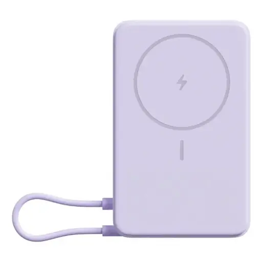 [6932554473761] Xiaomi Power Bank 10000mAh MagSafe Con Cavo Type-C Purple BHR08PAGL