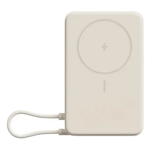 [6932554473754] Xiaomi Power Bank 10000mAh MagSafe Con Cavo Type-C Beige BHR08PBGL