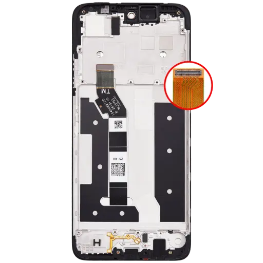 [19290] Motorola Display LCD Moto G35 With Frame Black Refurbished