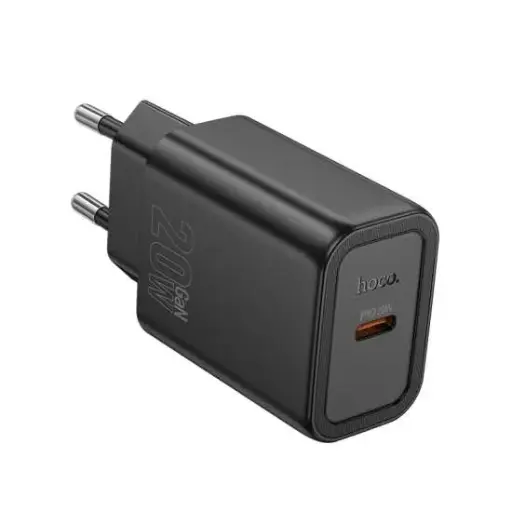 [6942007644174] Hoco Caricabatterie USB-C 20W GaN Black N60.U.BK