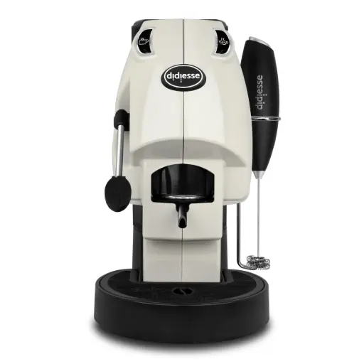 [8055519905188] Didiesse Espresso Coffee Pod Machine Baby Frog Coffee and Tea with whisk Ivory 