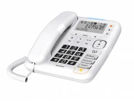 [3700601424294] Alcatel Landline Phone TMAX 70 White ATL1424294