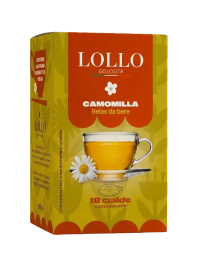 [8034097153433] Lollo Golositè Box Camomilla in Cialde 18 Pz