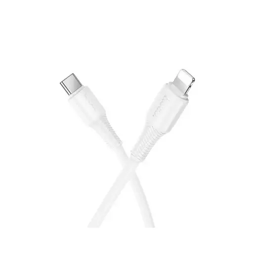 [6942007658850] Hoco Data Cable Type-C to Lightning 27W (1m) White X120CL.WH