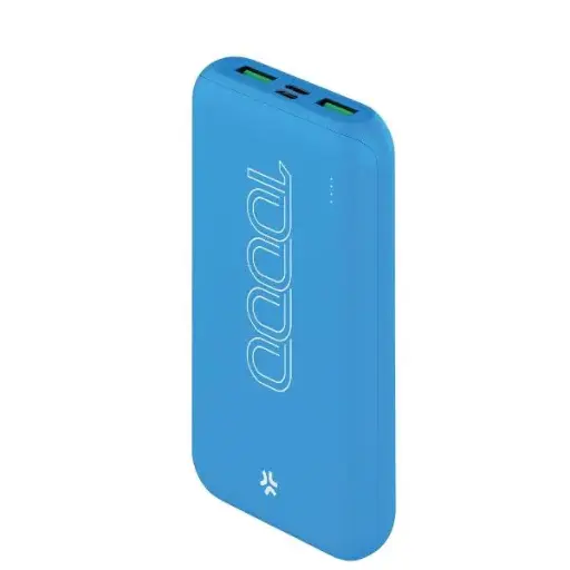 [8021735226017] Celly Power Bank 10000mAh 10W Blue PBE10000CBL