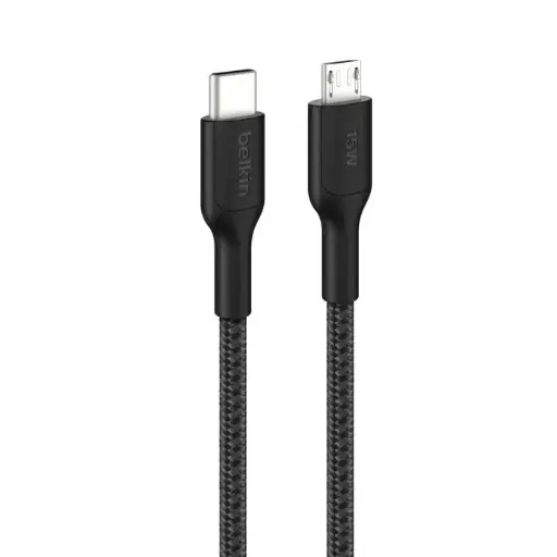 [745883915378] Belkin Data Cable Micro-USB To Type-C (1m) PCR Black CAB026HQ1MBK