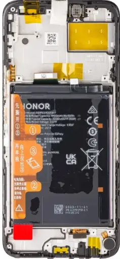 [19749] Honor Display LCD Honor X8 5G VNE-N41 Con Frame Black Con Batteria (0235ADAK)