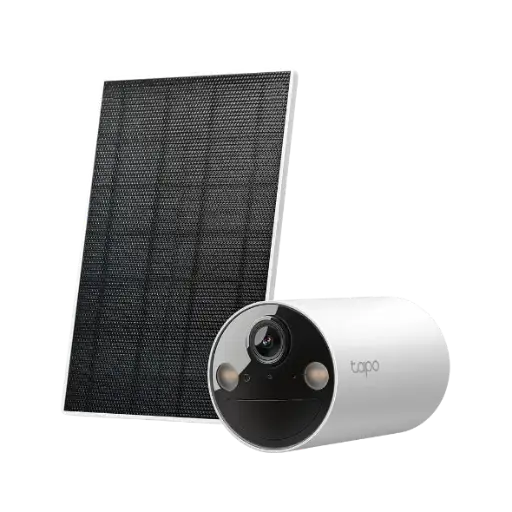 [8885020621617] TP-Link Tapo Smart Camera Outdoor TC82KIT 2K Con Pannello Solare White 