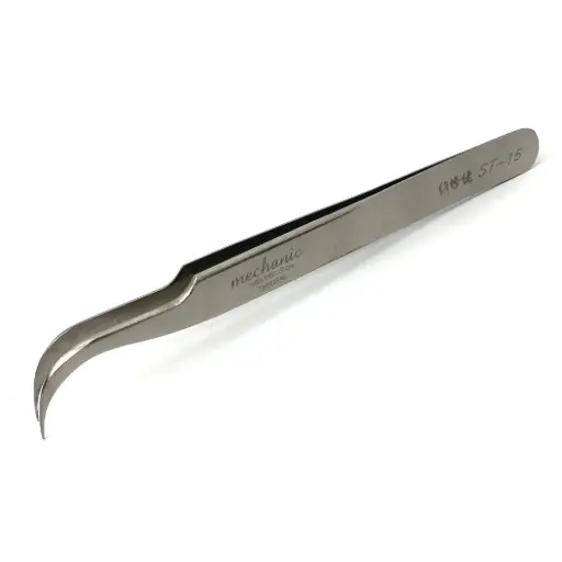 [6971402782006] Mechanic Curved Tipped Tweezers ST-15
