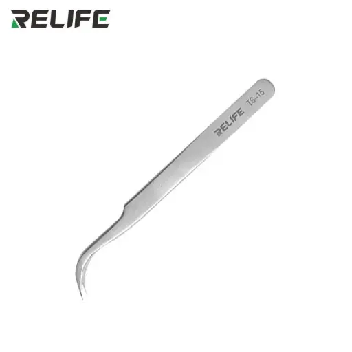 [6941590207933] Relife Curved-Tip Tweezers TS-15 