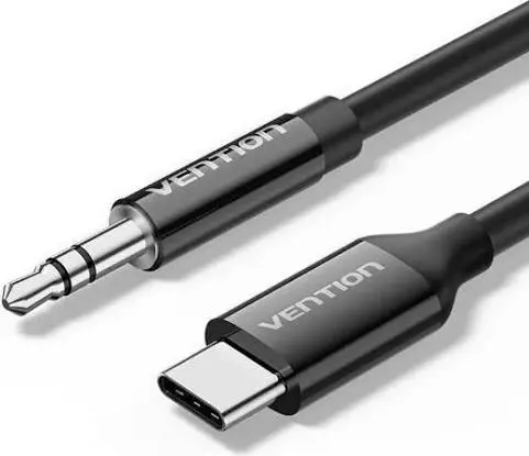 [6922794789692] Vention Data Cable Type-C To Jack 3.5mm (1m) Black (BIFBF)