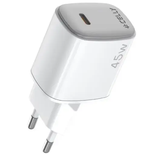 [8021735221401] Celly Charger 45W USB-C GaN White UPTC1USBC45WWH