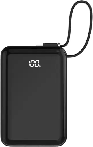 [8431775036338] Nilox Power Bank 20000mAh 65W Con Cavo Type-C Integrato Black NXPW65WPRO