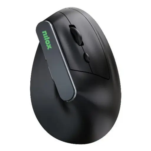 [8431775036406] Nilox Mouse Wireless 1600 DPI Dual Connection Con 6 Tasti Black NXMOEVR01B 