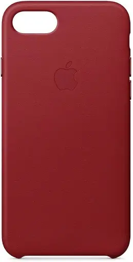 [190198002105] Apple Case iPhone 7 Leather Red MMY62ZM-A