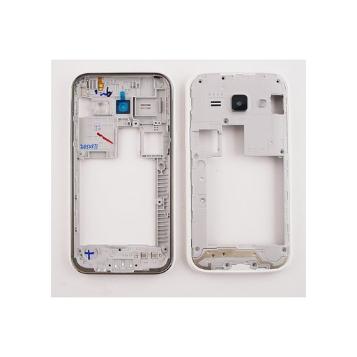 [2472] Middle cover Samsung J1 SM-J100H white GH98-36101A