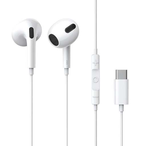 [6932172604264] Baseus Earphones C17 Encok wired Type-C  white NGCR010002