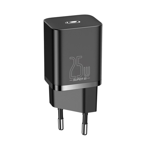 [6932172603724] Baseus Caricabatterie USB-C 25W Super-Si Quick Black CCSP020101