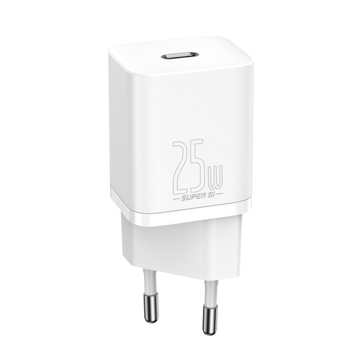 [6932172603731] Baseus Caricabatterie USB-C 25W Super-Si Quick White CCSP020102