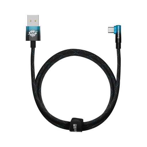 [6932172612429] Baseus Data Cable Type-C 100W 1mt MVP 2 Elbow-shaped blue CAVP000421