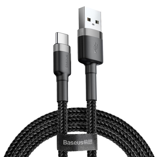 [6953156278233] Baseus Data Cable Type-C 2A 2mt cafule black CATKLF-CG1