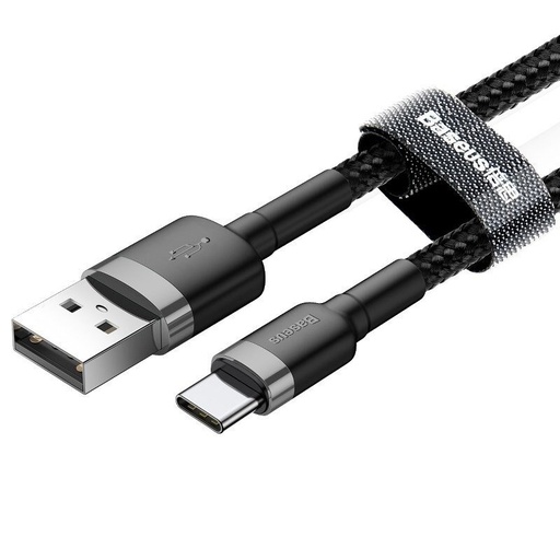 [6953156278189] Baseus Data Cable Type-C 3A 0.5mt cafule black CATKLF-AG1