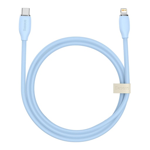 [6932172603908] Baseus Data Cable Type-C a Lightning 20W 1.2mt Jelly Liquid Silica Gel blue CAGD020003