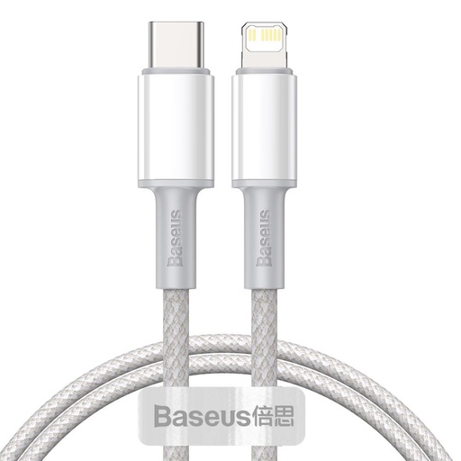[6953156231924] Baseus Data Cable Type-C to Lightning 20W 1mt high density white CATLGD-02