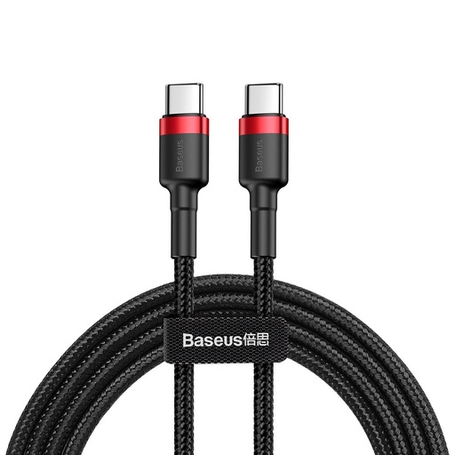 [6953156216372] Baseus Data Cable Type-C to Type-C 100W 2mt cafule black CATKLF-AL91