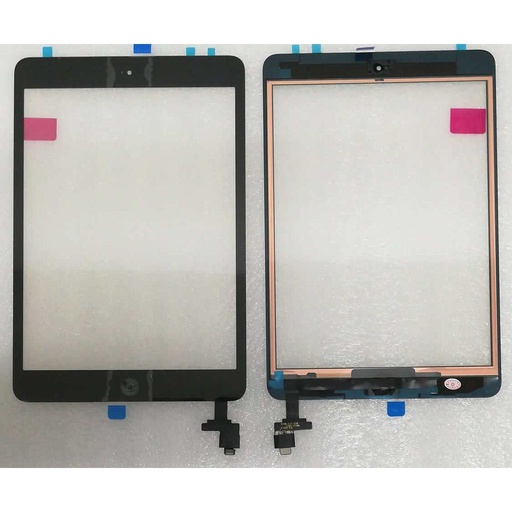 [3770] Touch per iPad Mini 1 A1432 A1454 A1455, Mini 2 A1489 A1490 A1491con Tasto home black