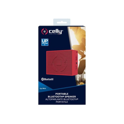 [8021735740957] Speaker Bluetooth Celly Up Mini UPMINIRD  red