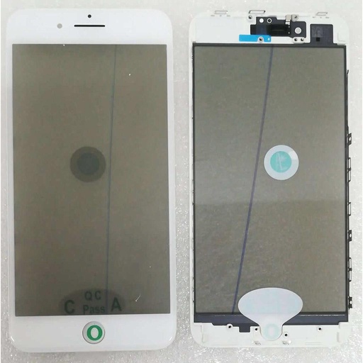 [5608] Glass Lcd for iPhone 8 Plus white con frame, oca e polarizer A82glapw0