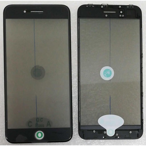 [5609] Vetro Lcd per iPhone 8 Plus black con frame, oca e polarizer