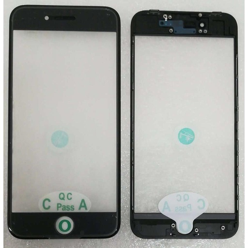 [5658] Glass Lcd for iPhone 8 black con frame A80glaob0