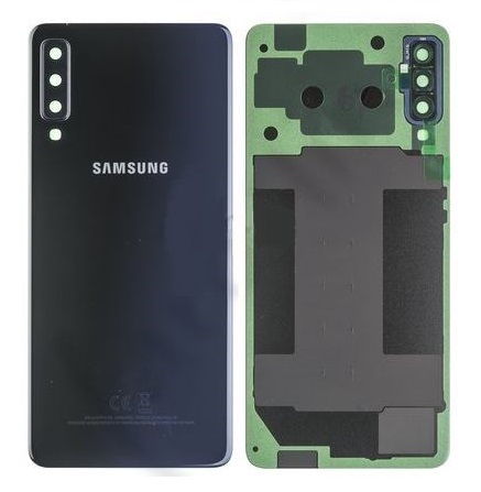 [5708] Samsung Back Cover A7 2018 SM-A750F Duos black GH82-17833A