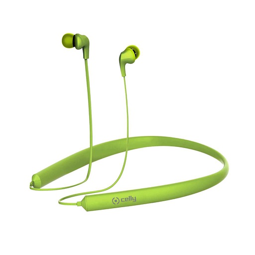 [8021735730033] Celly Earphones Bluetooth stereo Bh Nec green BHNECKGN