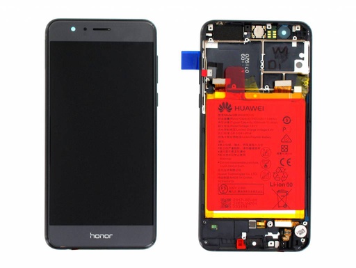 [6489] Huawei Display Lcd Honor 8 black with battery 02350VAS