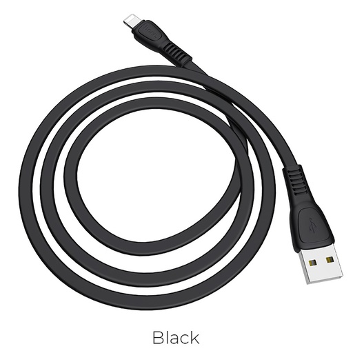 [6931474711656] Hoco data cable Lightning 2.4A 1mt noah black X40