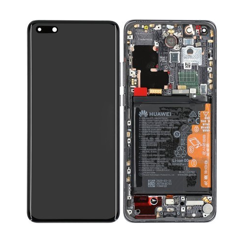 [7553] Huawei Display Lcd P40 Pro black with battery 02353PJG