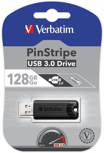 [023942493198] Verbatim PenDrive 128GB 3.0 Pinstripe 49319