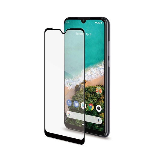 [8021735754176] Celly Pellicola Vetro Per Xiaomi Mi A3 Full Glass Black FULLGLASS873BK