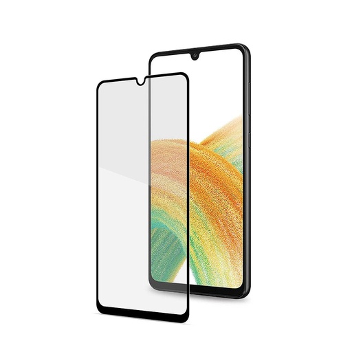 [8021735193883] Celly Tempered Glass For Samsung A33 5G Full Glass Black FULLGLASS989BK